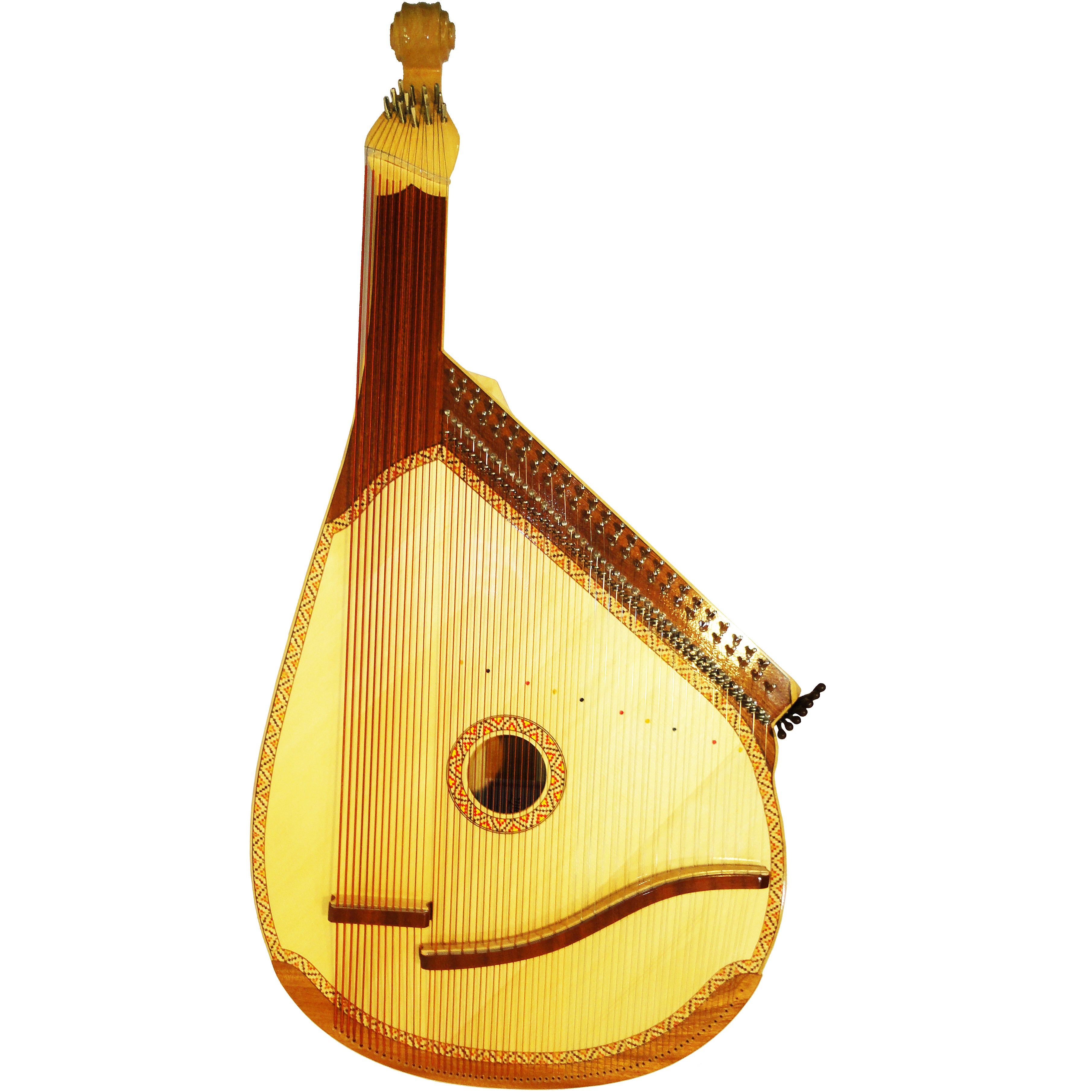 New Bandura Lvivyanka Prima 63 strings Chromatic Traditional Folk Musical Instrument made in Ukraine Wonderful Sound!
