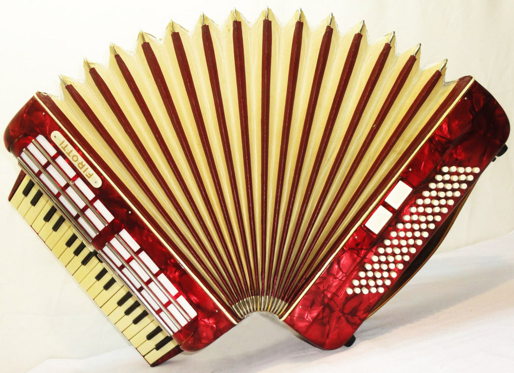 Firotti Accordion, 80 Bass, made in Germany, Beautiful Keyboard Accordian, 811, Excellent Used Accordion For Sale