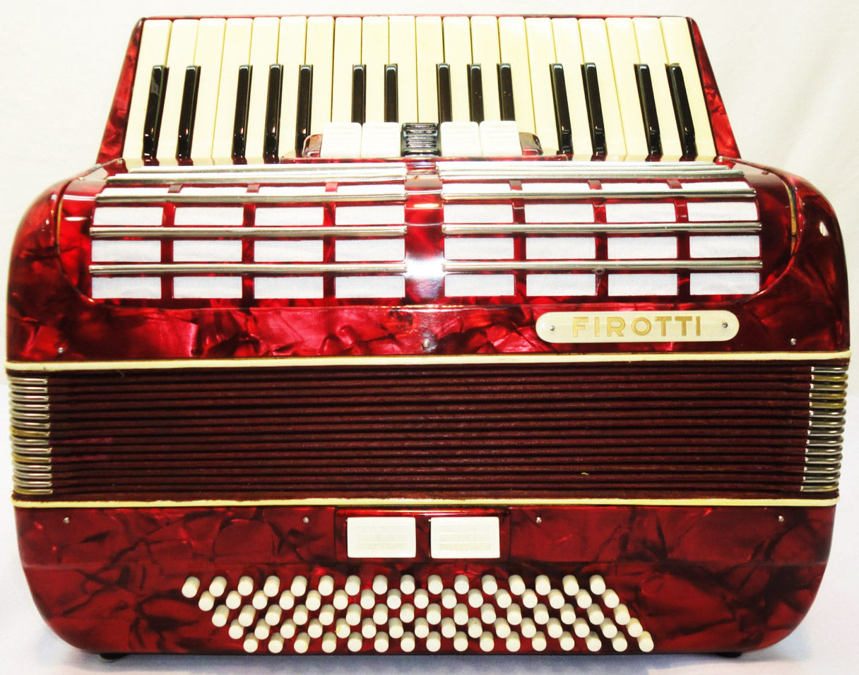 Firotti Accordion, 80 Bass, made in Germany, Beautiful Keyboard Accordian, 811, Excellent Used Accordion For Sale