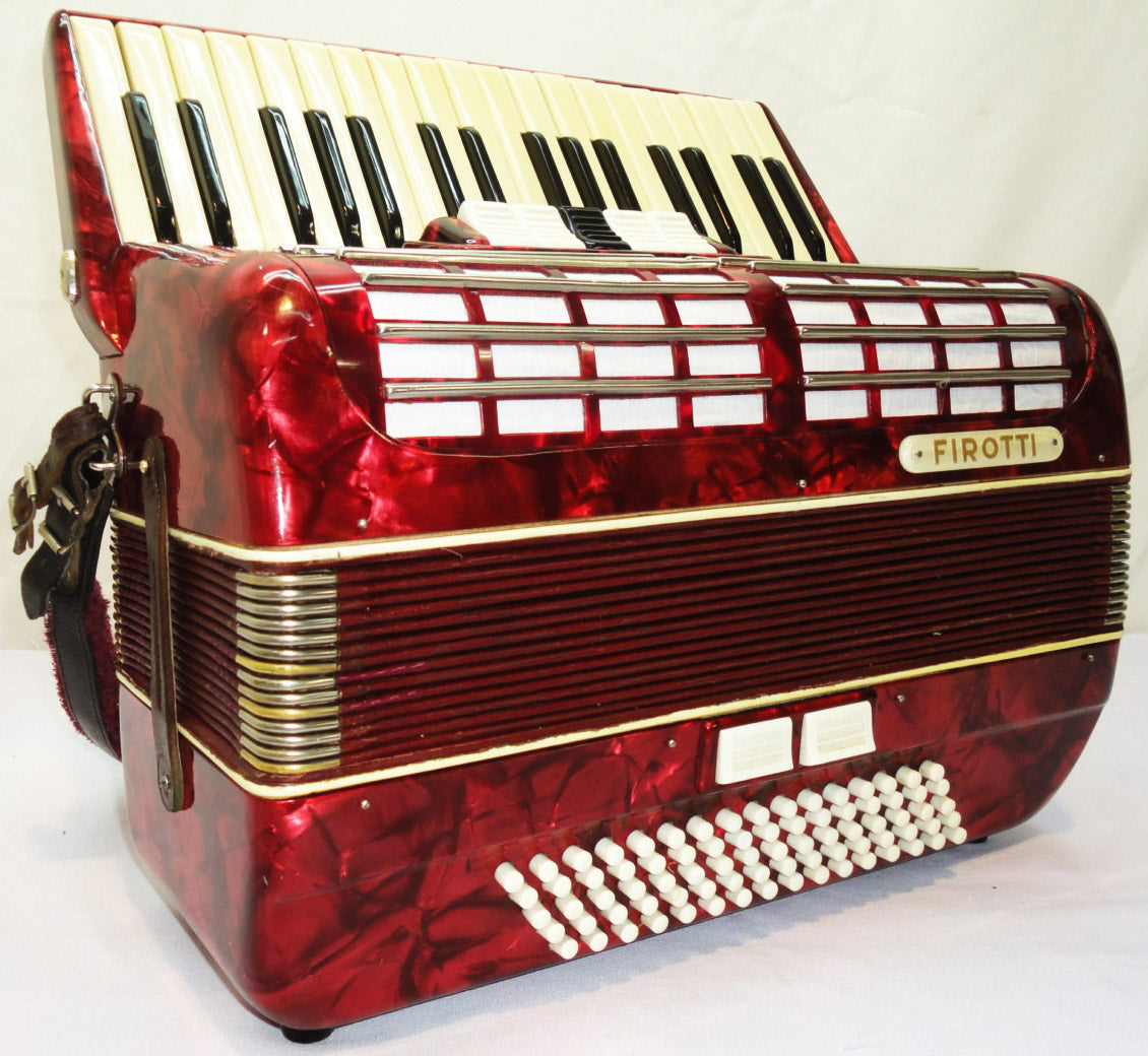 Firotti Accordion, 80 Bass, made in Germany, Beautiful Keyboard Accordian, 811, Excellent Used Accordion For Sale