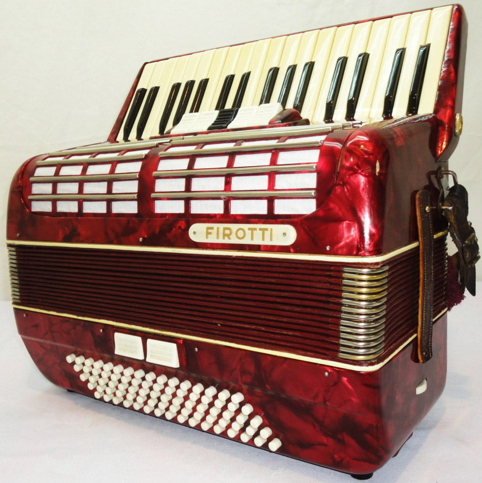 Firotti Accordion, 80 Bass, made in Germany, Beautiful Keyboard Accordian, 811, Excellent Used Accordion For Sale