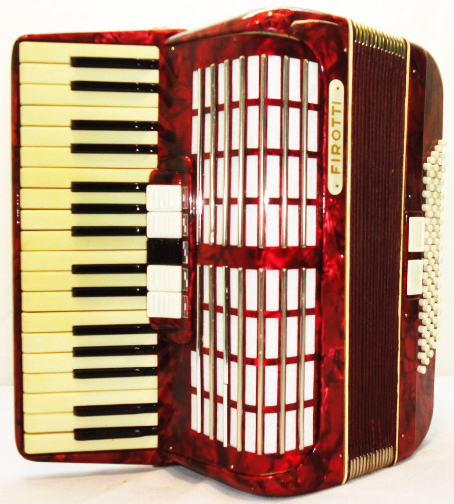 Firotti Accordion, 80 Bass, made in Germany, Beautiful Keyboard Accordian, 811, Excellent Used Accordion For Sale