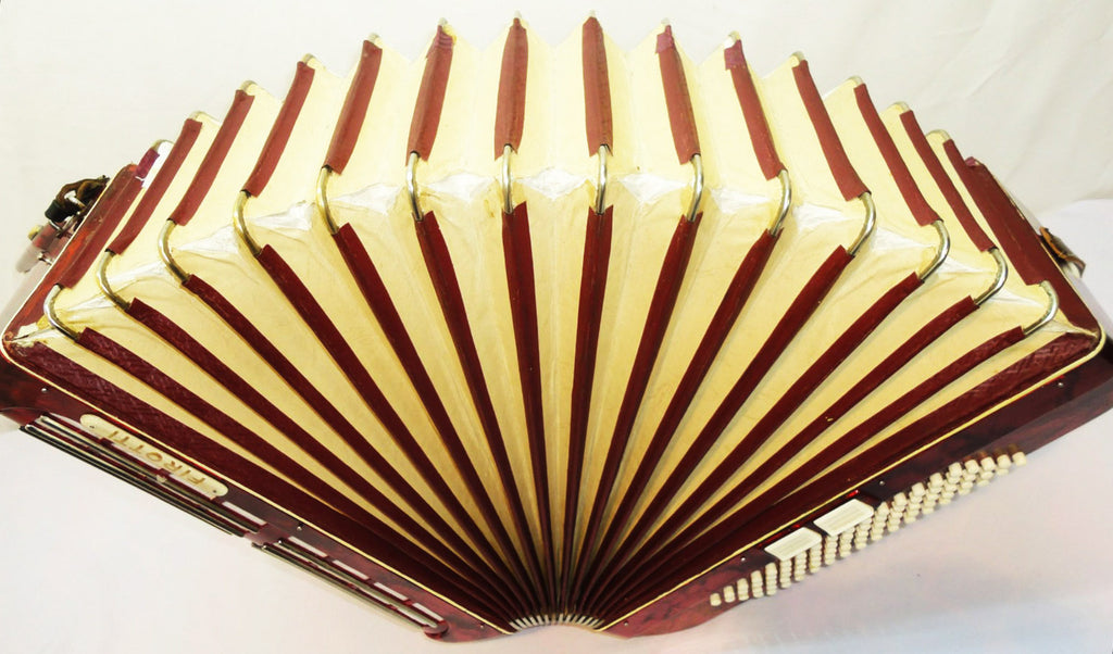 Firotti Accordion, 80 Bass, made in Germany, Beautiful Keyboard Accordian, 811, Excellent Used Accordion For Sale