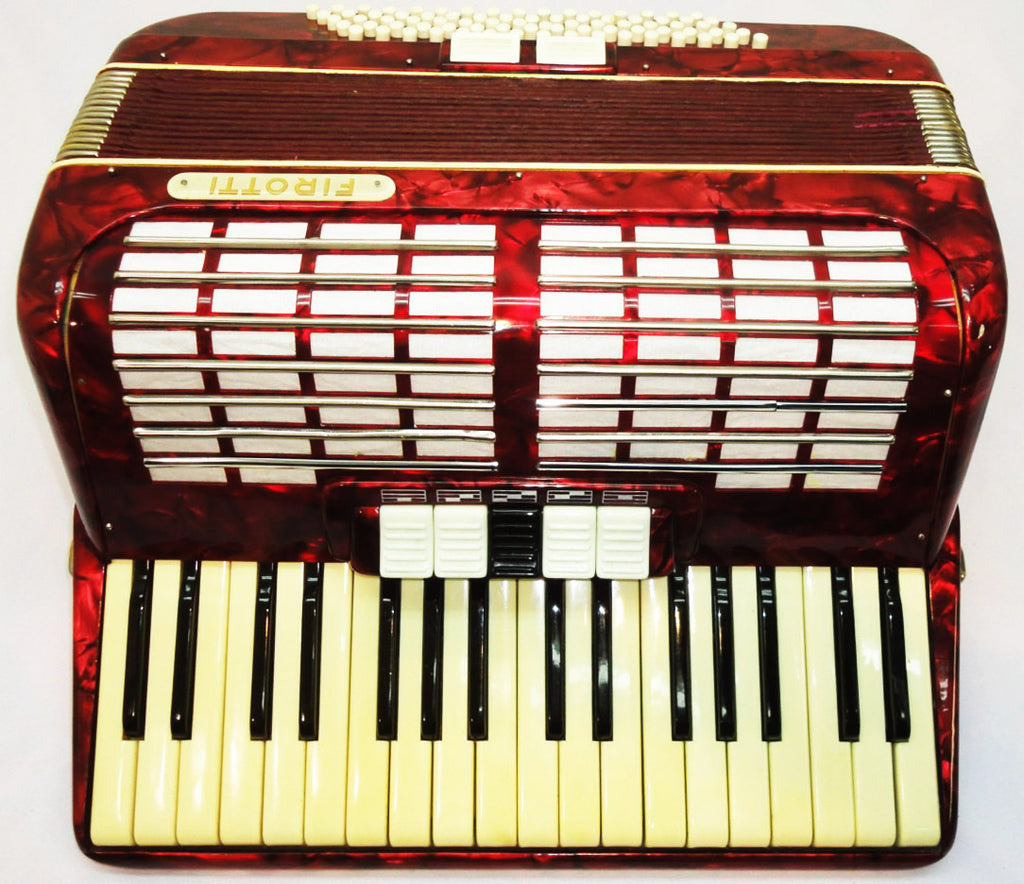 Firotti Accordion, 80 Bass, made in Germany, Beautiful Keyboard Accordian, 811, Excellent Used Accordion For Sale