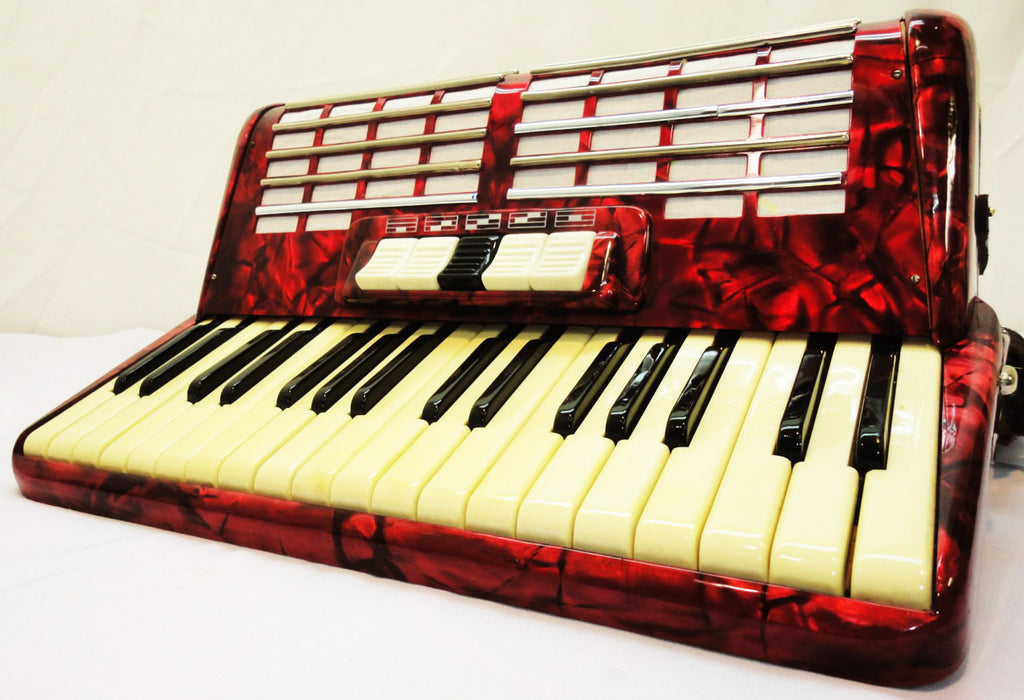 Firotti Accordion, 80 Bass, made in Germany, Beautiful Keyboard Accordian, 811, Excellent Used Accordion For Sale