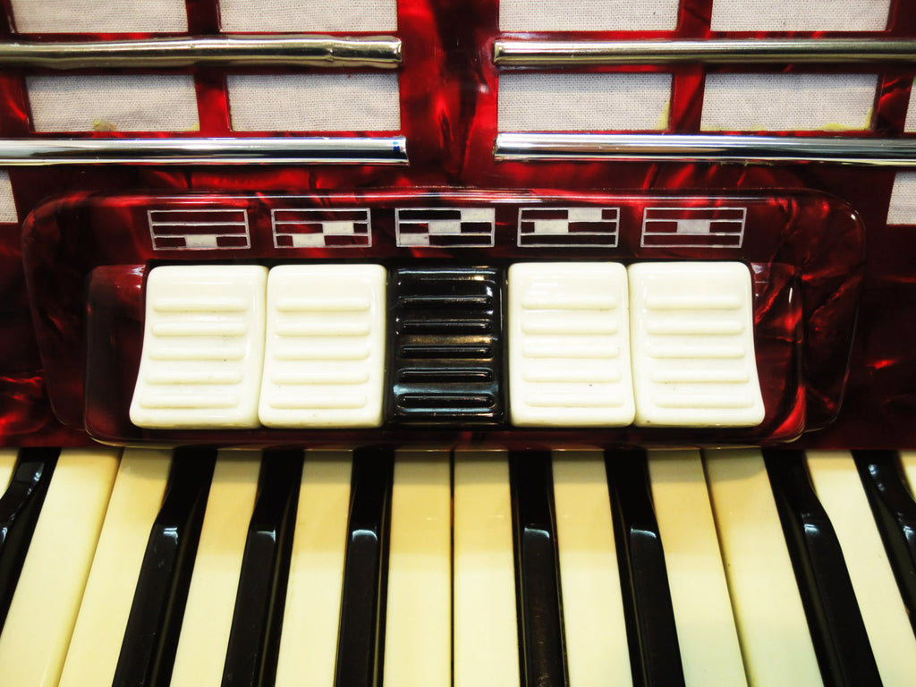 Firotti Accordion, 80 Bass, made in Germany, Beautiful Keyboard Accordian, 811, Excellent Used Accordion For Sale