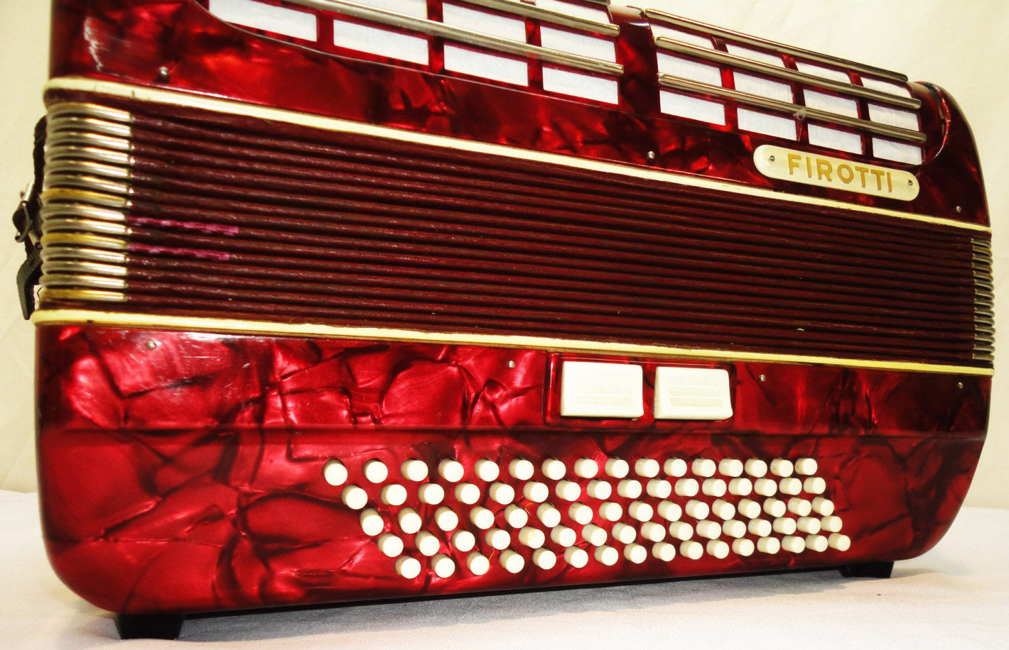 Firotti Accordion, 80 Bass, made in Germany, Beautiful Keyboard Accordian, 811, Excellent Used Accordion For Sale
