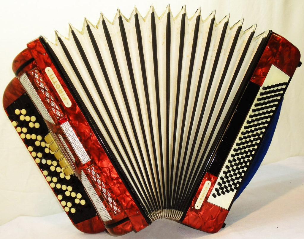 Firotti Eroica, 5-reihig, 120 Bässe, hervorragendes originales deutsches Knopfakkordeon Bajan 812, Konzert-Chromatik-Akkordeon zu verkaufen