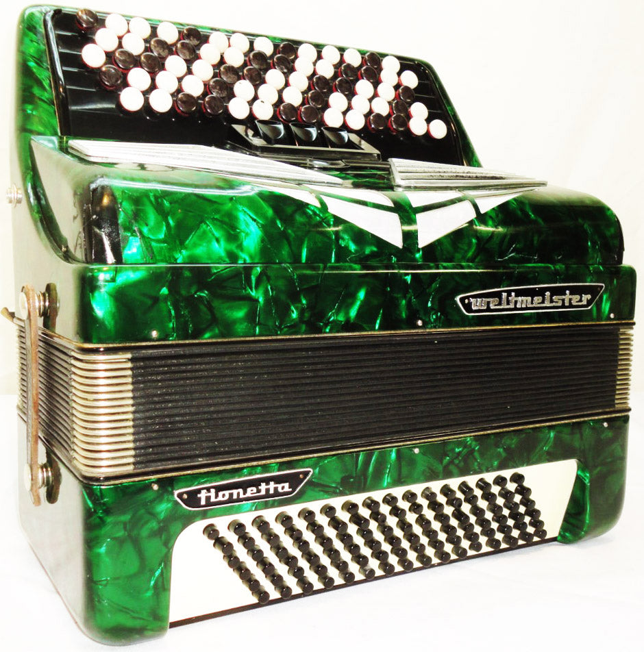 5 Row Weltmeister Fionetta 96 Bass Lightweight German Button Accordion Bayan 850,  Perfect Musical Instrument For Beginners / Children