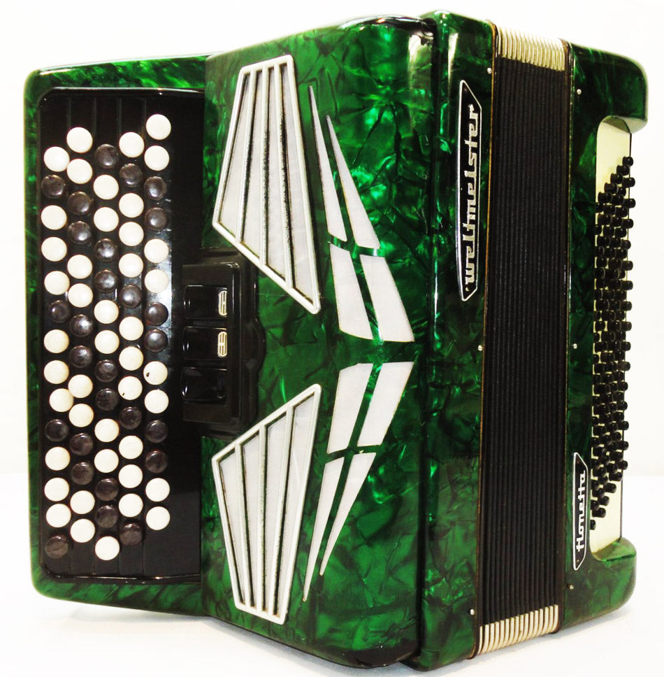 5 Row Weltmeister Fionetta 96 Bass Lightweight German Button Accordion Bayan 850,  Perfect Musical Instrument For Beginners / Children