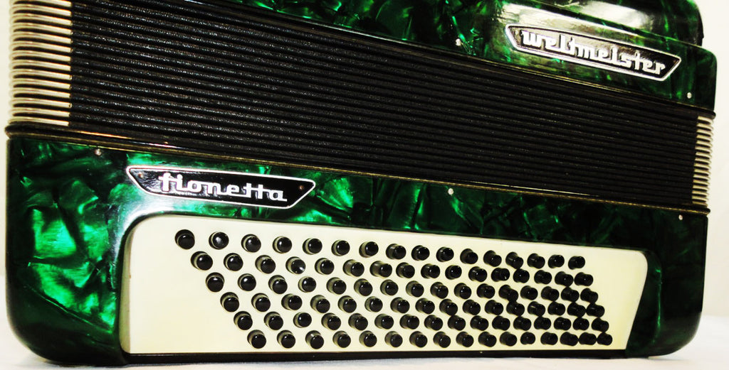 5 Row Weltmeister Fionetta 96 Bass Lightweight German Button Accordion Bayan 850,  Perfect Musical Instrument For Beginners / Children