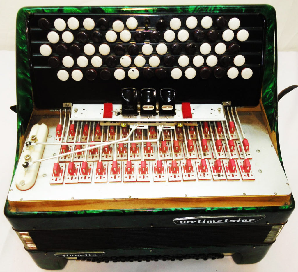 5 Row Weltmeister Fionetta 96 Bass Lightweight German Button Accordion Bayan 850,  Perfect Musical Instrument For Beginners / Children