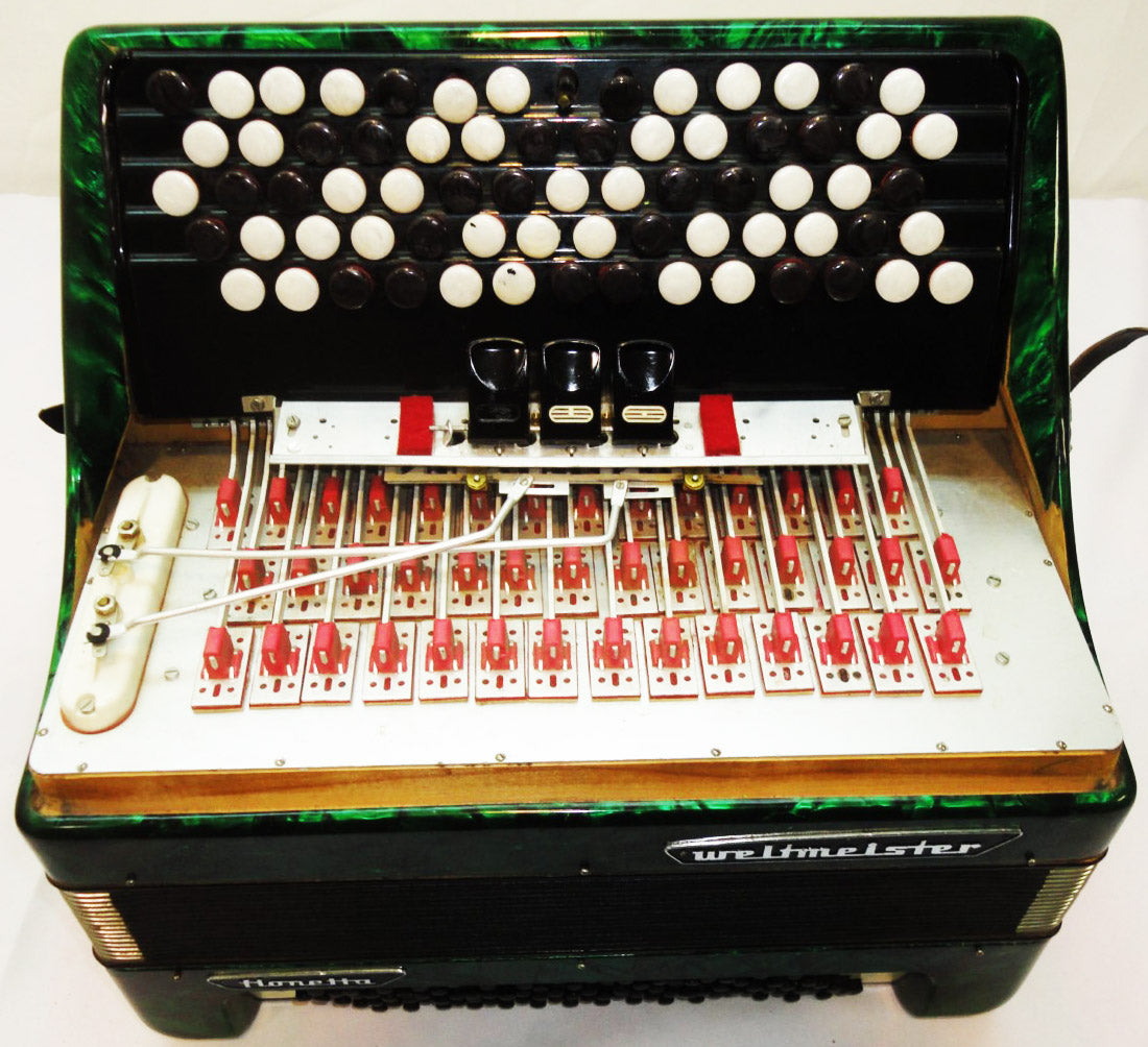 5 Row Weltmeister Fionetta 96 Bass Lightweight German Button Accordion Bayan 850,  Perfect Musical Instrument For Beginners / Children