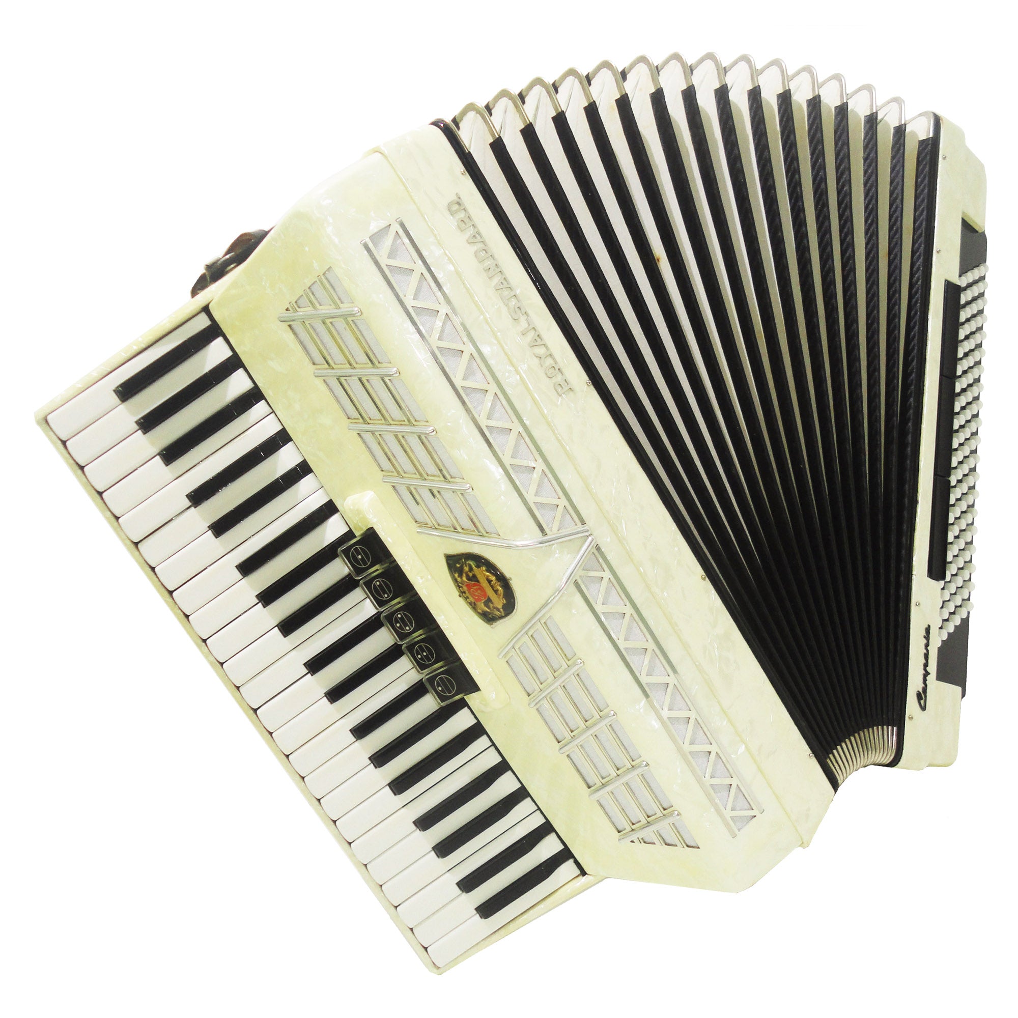 Royal Standard Campania 120 Bass, made in Germany, Amazing Accordion, Case, 1088, Very Beautiful and Quality Sound