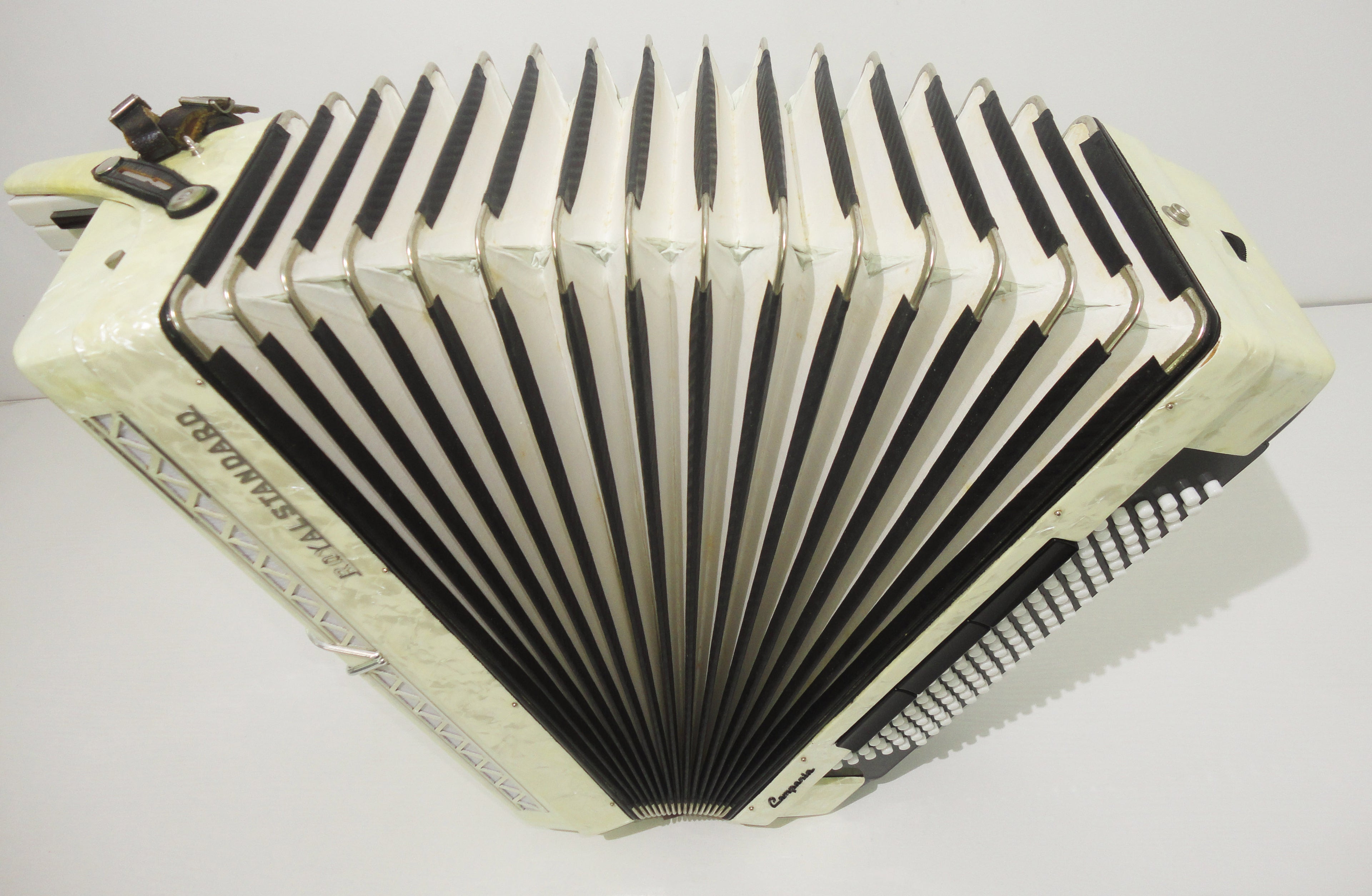 Royal Standard Campania 120 Bass, made in Germany, Amazing Accordion, Case, 1088, Very Beautiful and Quality Sound