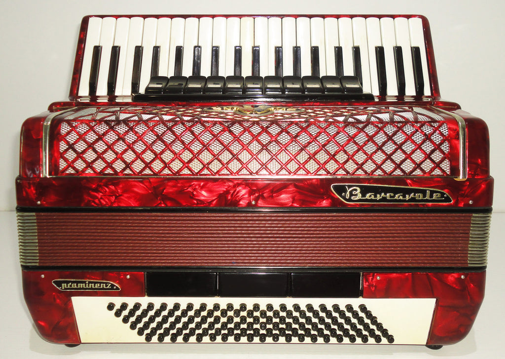 Barcarole Prominenz, Concert Piano Accordion, 120 Bass, made in Germany, 1116, Amazing sound, High Quality Accordian, New Straps