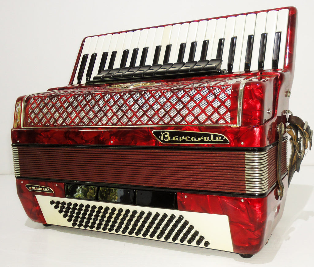 Barcarole Prominenz, Concert Piano Accordion, 120 Bass, made in Germany, 1116, Amazing sound, High Quality Accordian, New Straps