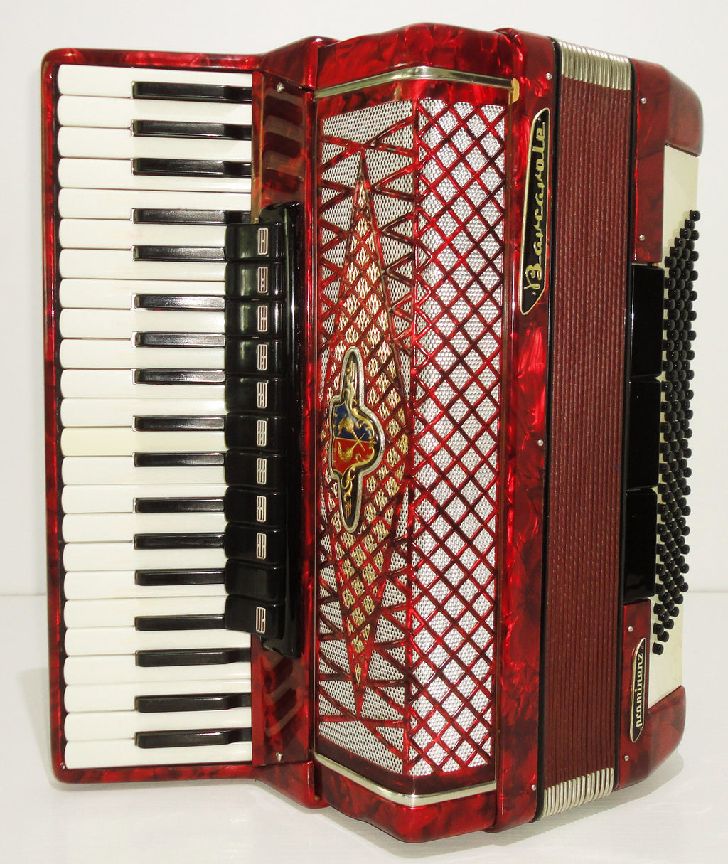 Barcarole Prominenz, Concert Piano Accordion, 120 Bass, made in Germany, 1116, Amazing sound, High Quality Accordian, New Straps