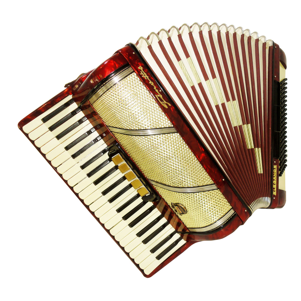 Firotti Elegance 120 Bass, made in Germany, sehr schönes Piano-Akkordeon, 1119, wunderbarer Klang