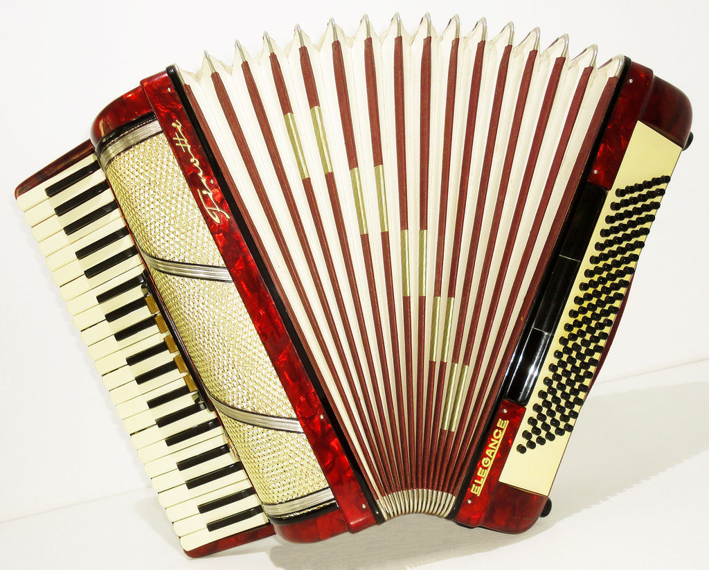 Firotti Elegance 120 Bass, made in Germany, sehr schönes Piano-Akkordeon, 1119, wunderbarer Klang
