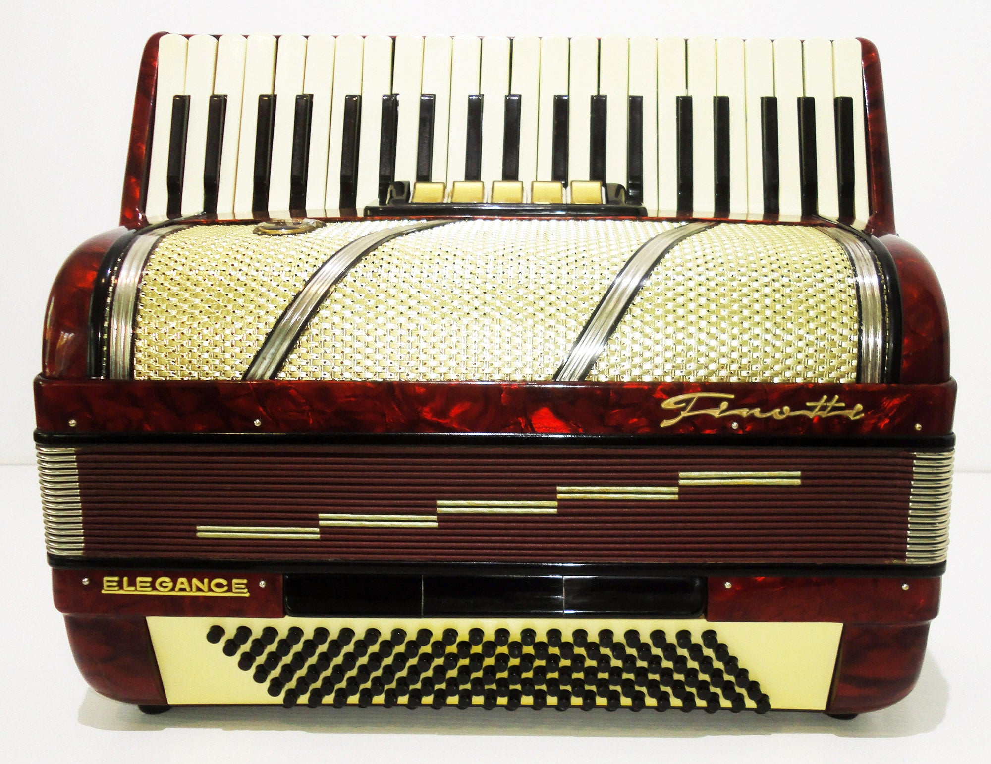 Firotti Elegance 120 Bass, made in Germany, sehr schönes Piano-Akkordeon, 1119, wunderbarer Klang