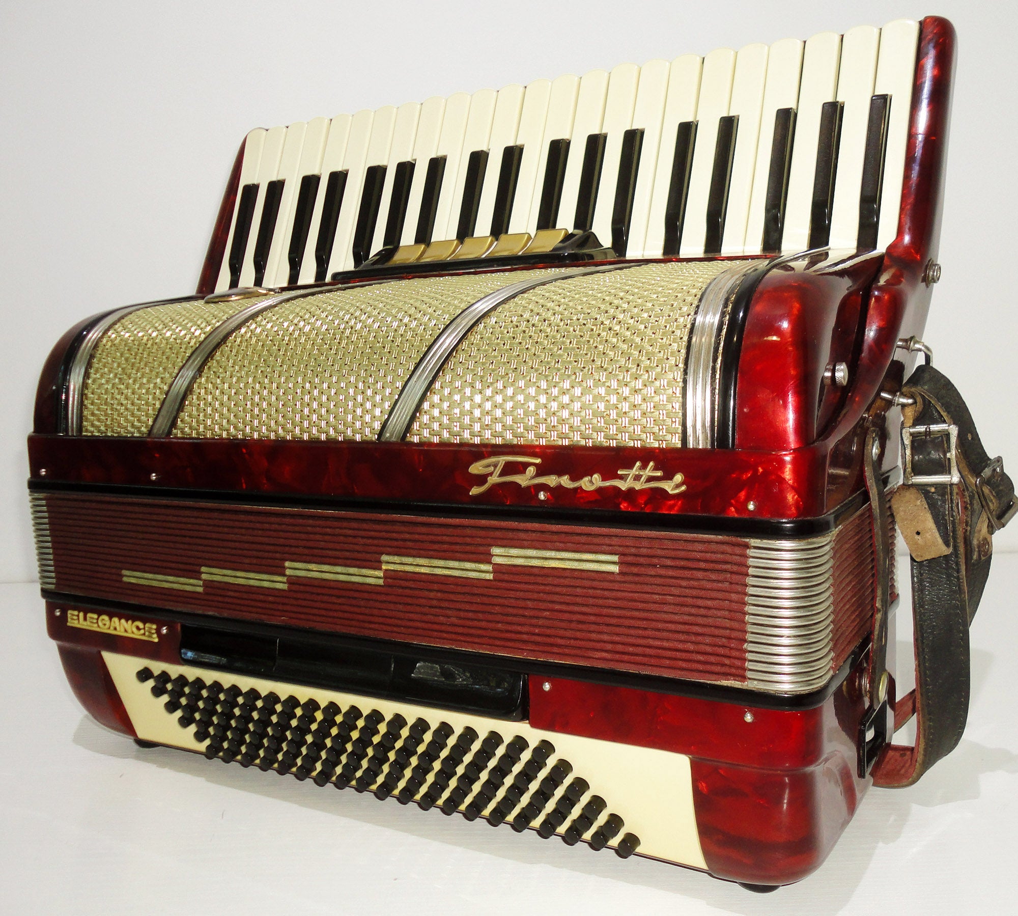 Firotti Elegance 120 Bass, made in Germany, sehr schönes Piano-Akkordeon, 1119, wunderbarer Klang