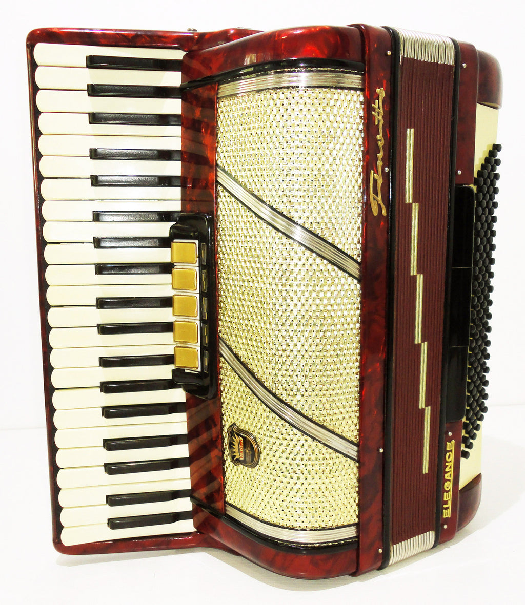 Firotti Elegance 120 Bass, made in Germany, sehr schönes Piano-Akkordeon, 1119, wunderbarer Klang