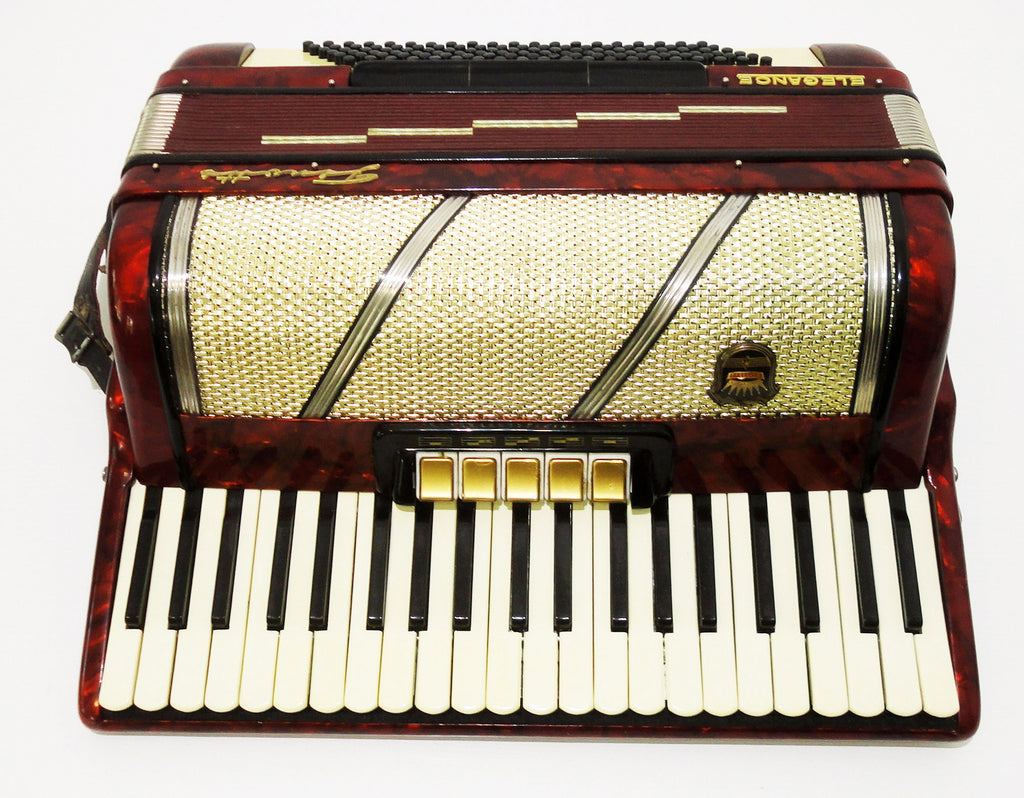 Firotti Elegance 120 Bass, made in Germany, sehr schönes Piano-Akkordeon, 1119, wunderbarer Klang