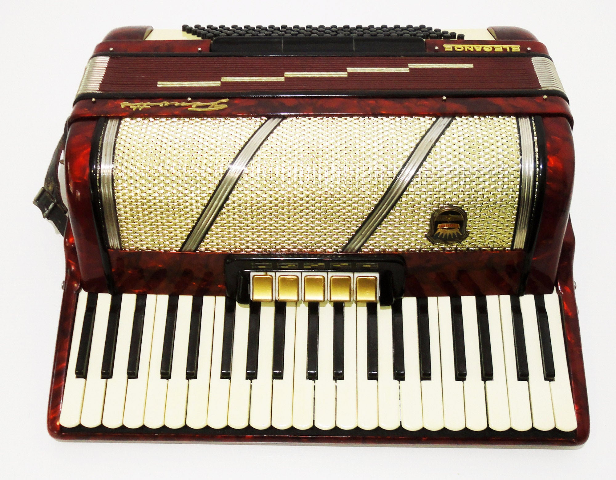 Firotti Elegance 120 Bass, made in Germany, sehr schönes Piano-Akkordeon, 1119, wunderbarer Klang