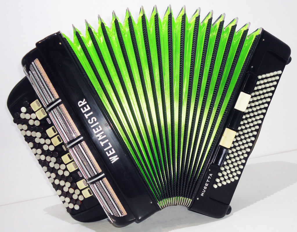 5 Row Weltmeister Musetta, German Button Accordion, Bayan, 120 Bass, Straps 1098, Great Concert, Chromatic Musical Instrument