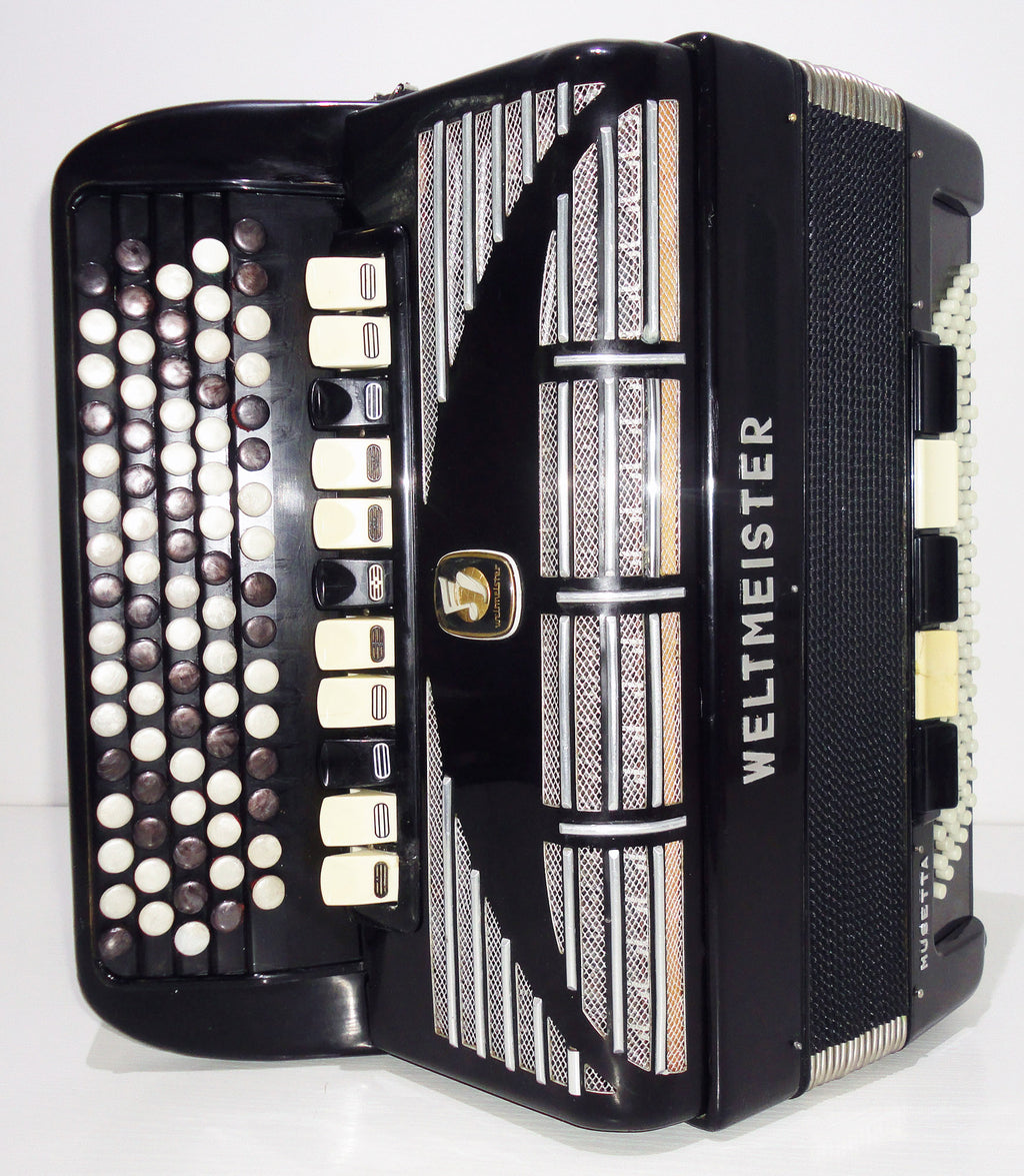 5 Row Weltmeister Musetta, German Button Accordion, Bayan, 120 Bass, Straps 1098, Great Concert, Chromatic Musical Instrument