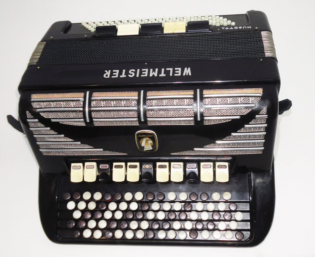 5 Row Weltmeister Musetta, German Button Accordion, Bayan, 120 Bass, Straps 1098, Great Concert, Chromatic Musical Instrument