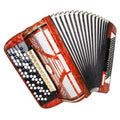 Firotti Eroica, 5 Row 120 Bass German Button Accordion Bayan, New Straps 1458, Concert Chromatic Accordian, Super sound.