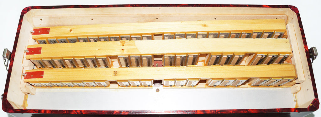 Rare Original Piano Accordion Solo, made in Germany, 120 Bass, New Straps, Case 1503, Rich and Bright Sound!