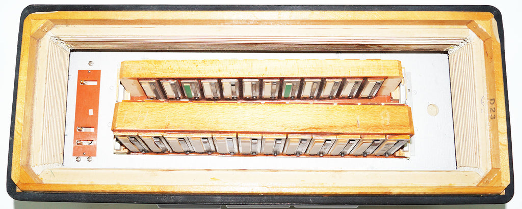 5 Row Barcarole Professional Concert Button Accordion made in Germany Bayan 1550, incl New Straps, Full Size, 120 Bass, 14 Registers