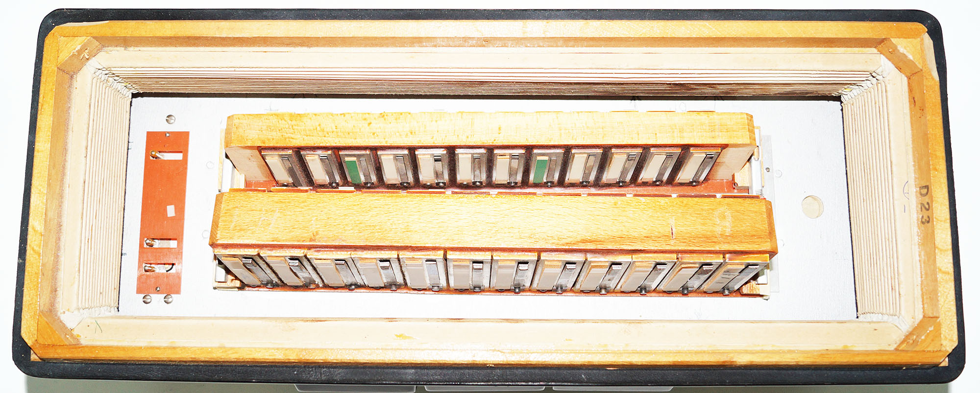 5 Row Barcarole Professional Concert Button Accordion made in Germany Bayan 1550, incl New Straps, Full Size, 120 Bass, 14 Registers