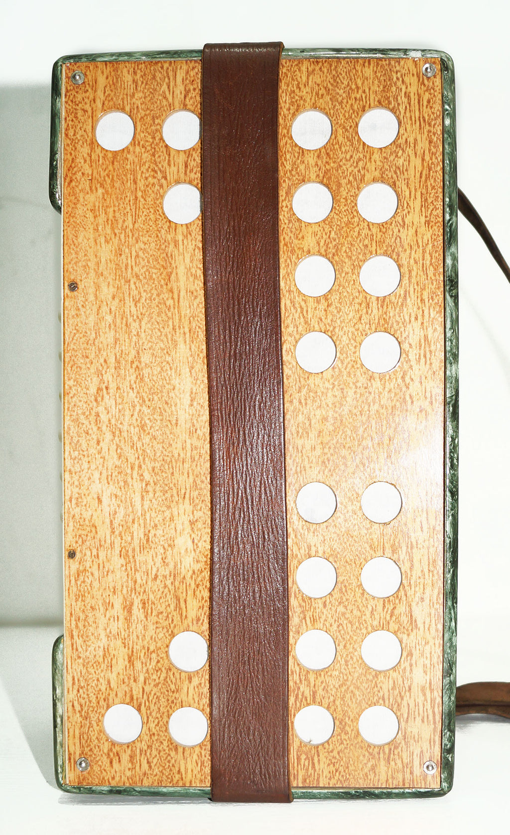 Folk Bayan Garmon Ukraine, Vintage Button Accordion Harmonica, 23x12 Squeezebox, Old Garmoshka in Tune, 1584