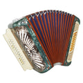 Folk Harmonica Vintage Button Accordion 25x24 Garmon New Straps, 2208, Very Beautiful sound!