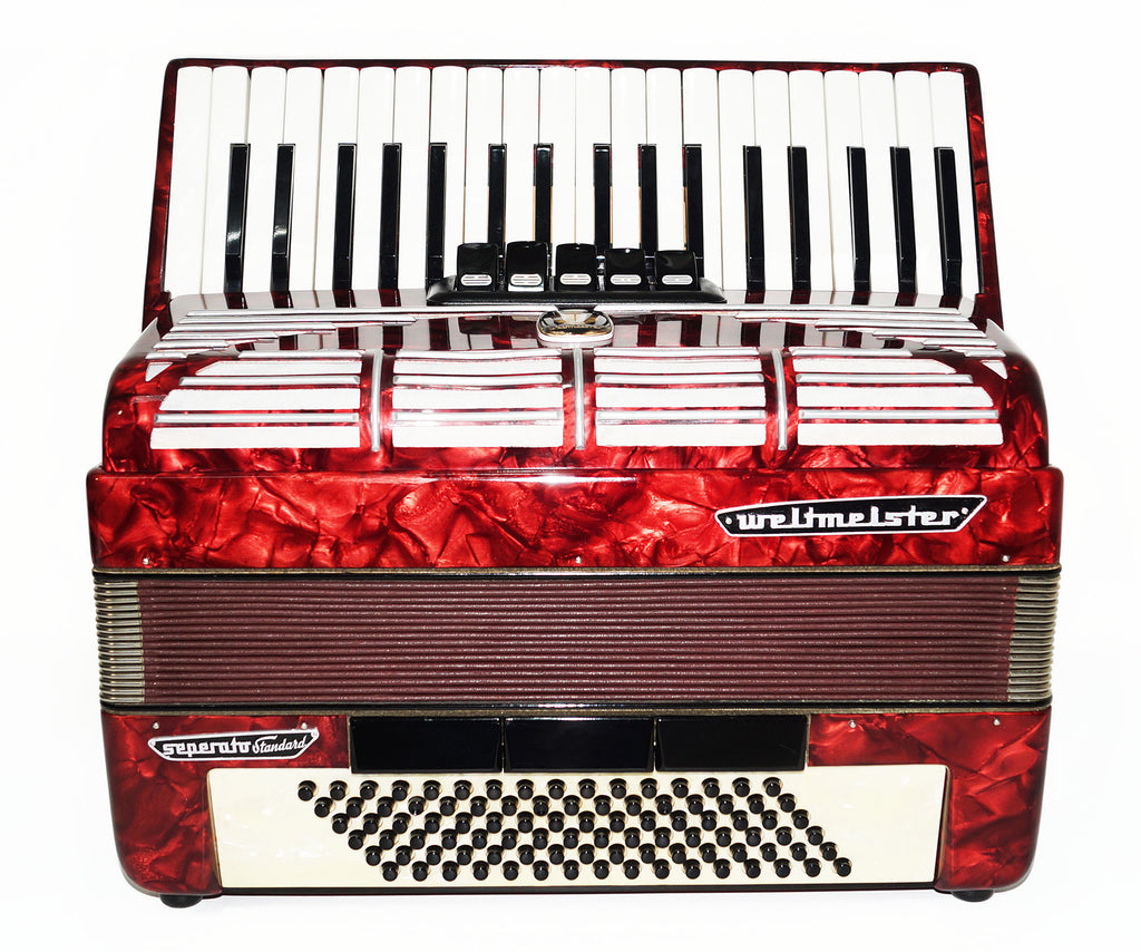 Weltmeister Seperato Standard, made in Germany, 96 Bass Piano Accordion, 1620, New Straps, Excellent High Quality sound!