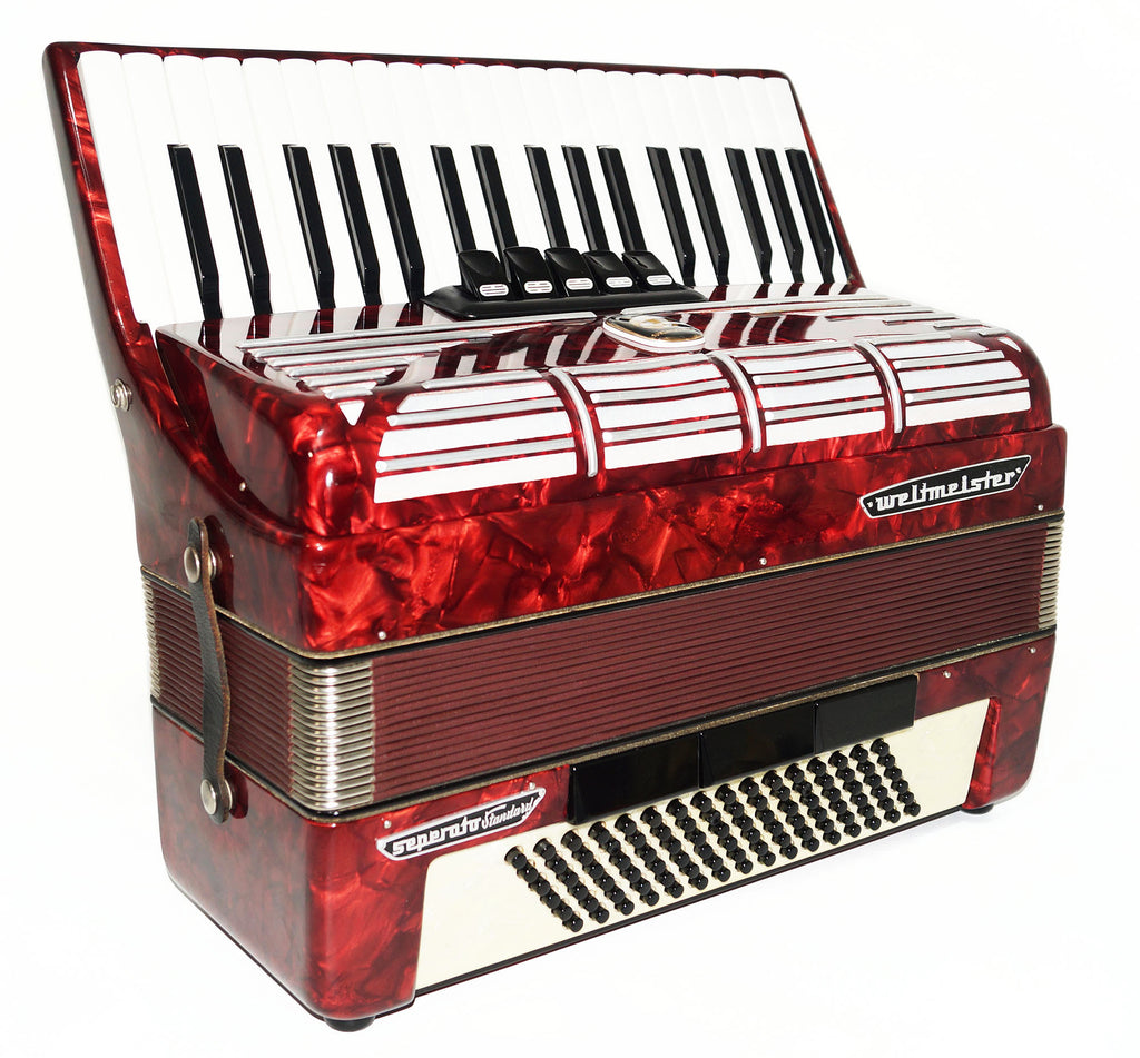 Weltmeister Seperato Standard, made in Germany, 96 Bass Piano Accordion, 1620, New Straps, Excellent High Quality sound!