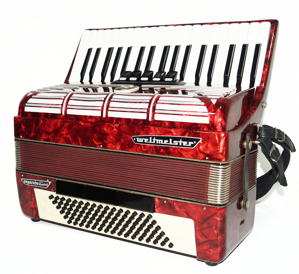 Weltmeister Seperato Standard, made in Germany, 96 Bass Piano Accordion, 1620, New Straps, Excellent High Quality sound!