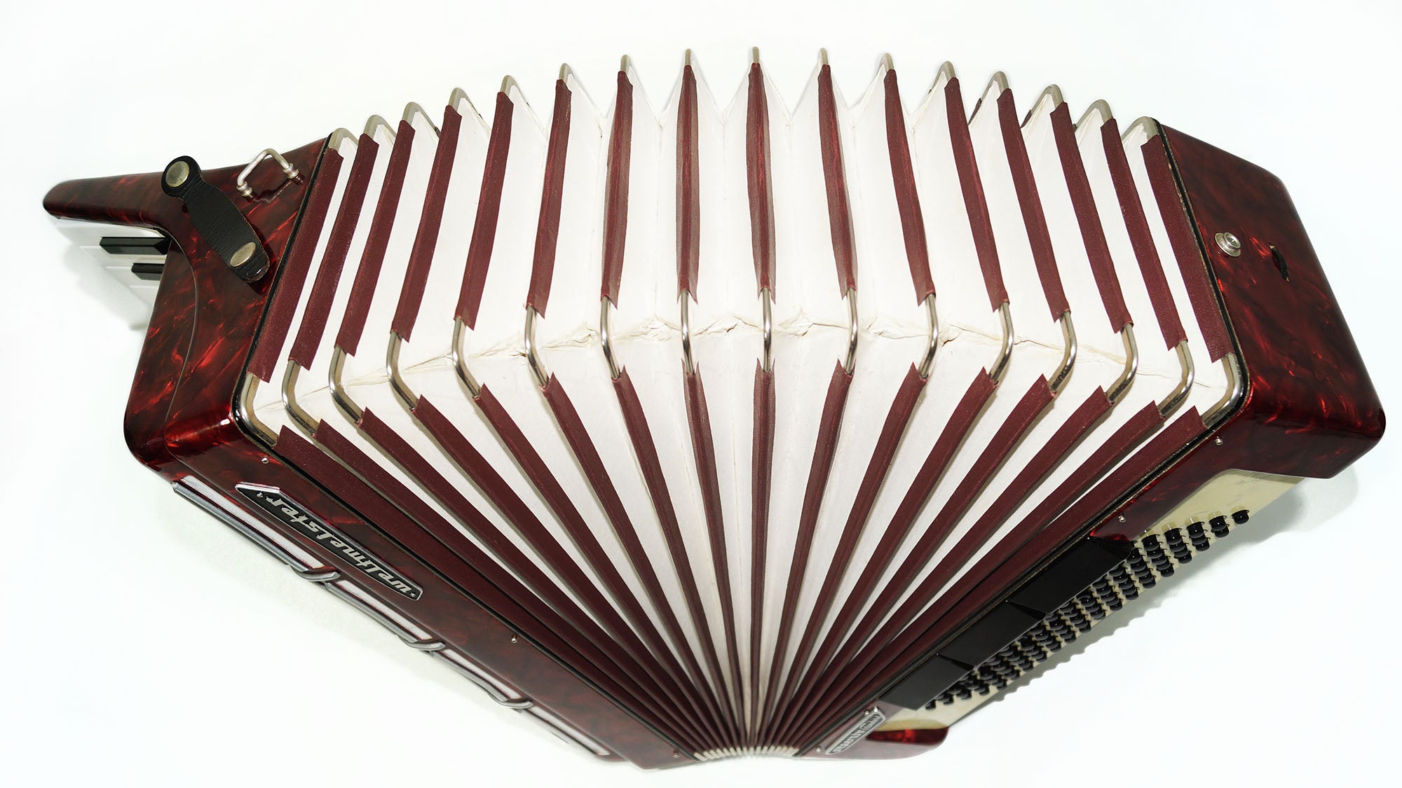 Weltmeister Seperato Standard, made in Germany, 96 Bass Piano Accordion, 1620, New Straps, Excellent High Quality sound!