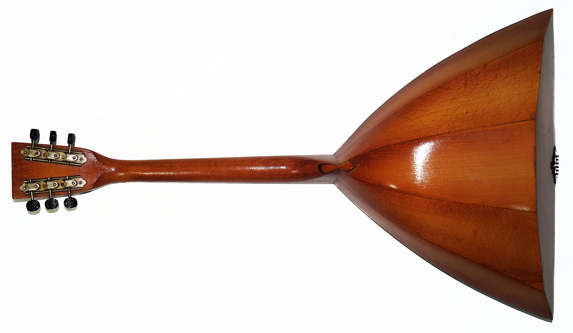 Folk Vintage Original Balalaika 6 Strings Natural Wood, Old Musical Instrument 2071 Wonderful Sound!