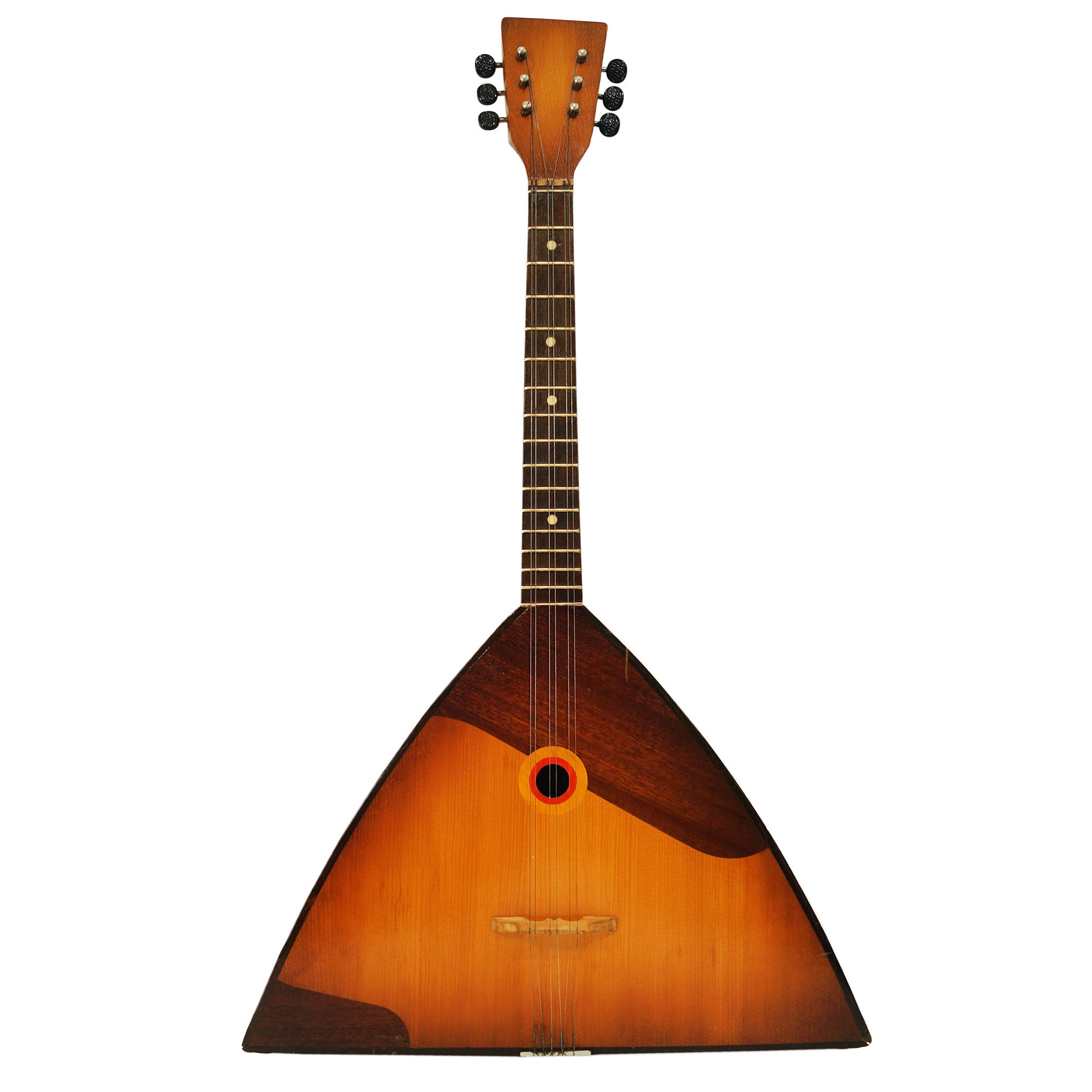 Old Folk Balalaika 6 Strings Natural Wood, Luxury Vintage Musical Instrument 2075 Rich Sound!