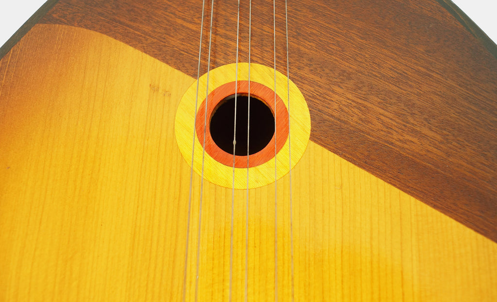 Old Folk Balalaika 6 Strings Natural Wood, Luxury Vintage Musical Instrument 2075 Rich Sound!