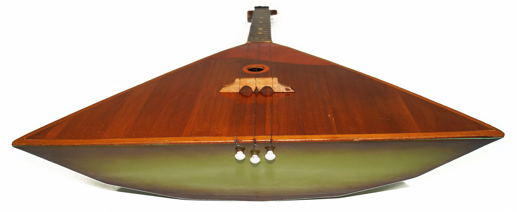 Folk Musical Instrument Old Original Balalaika 3 Strings Natural Wood 2076 Beautiful Sound!