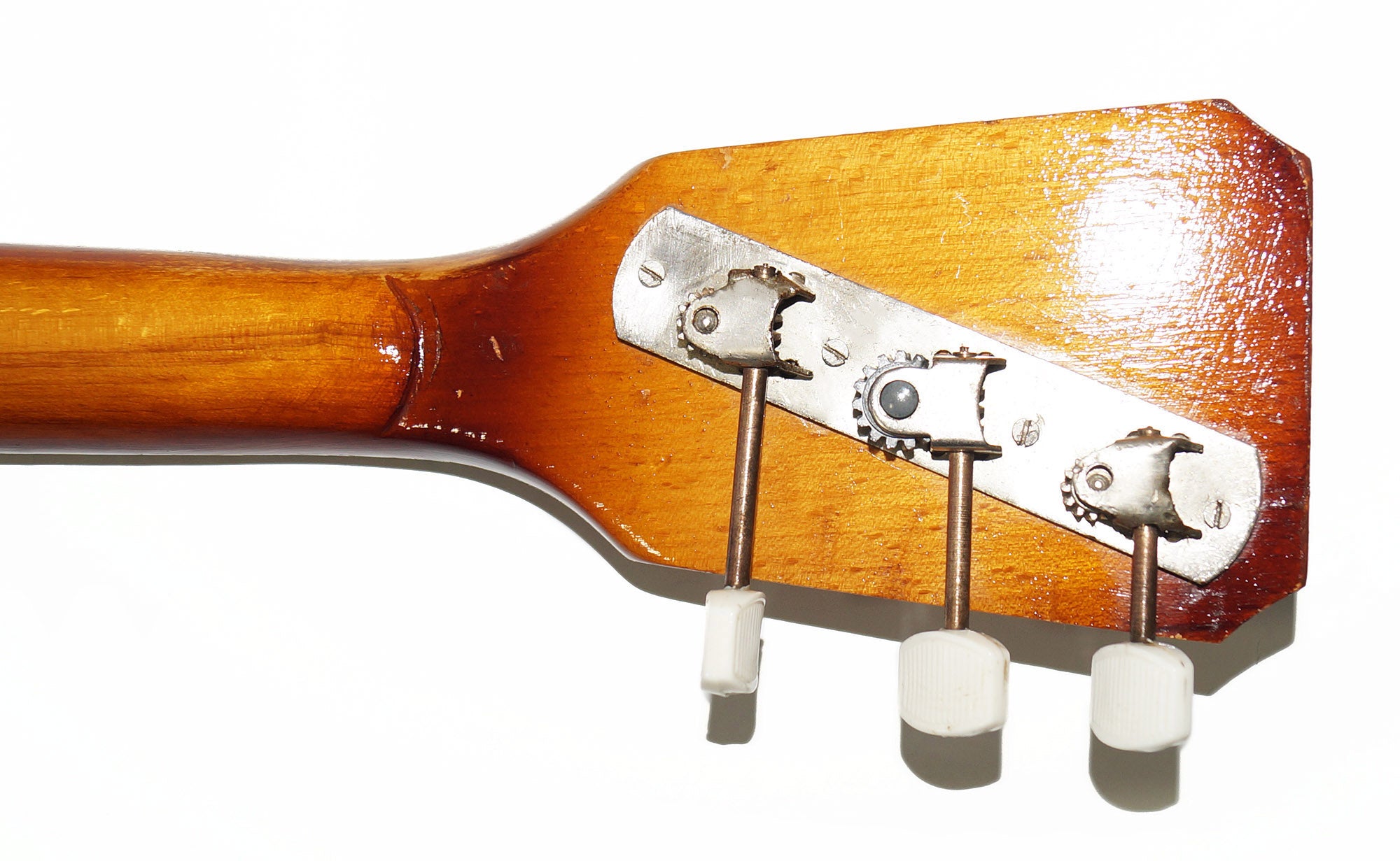 Folk Musical Instrument Old Original Balalaika 3 Strings Natural Wood 2076 Beautiful Sound!