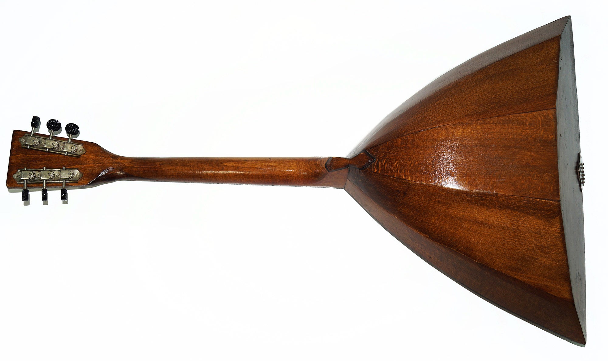 Vintage Antique Balalaika, 6 Strings, Natural Wood, Luxury Folk Musical Instrument 2077
