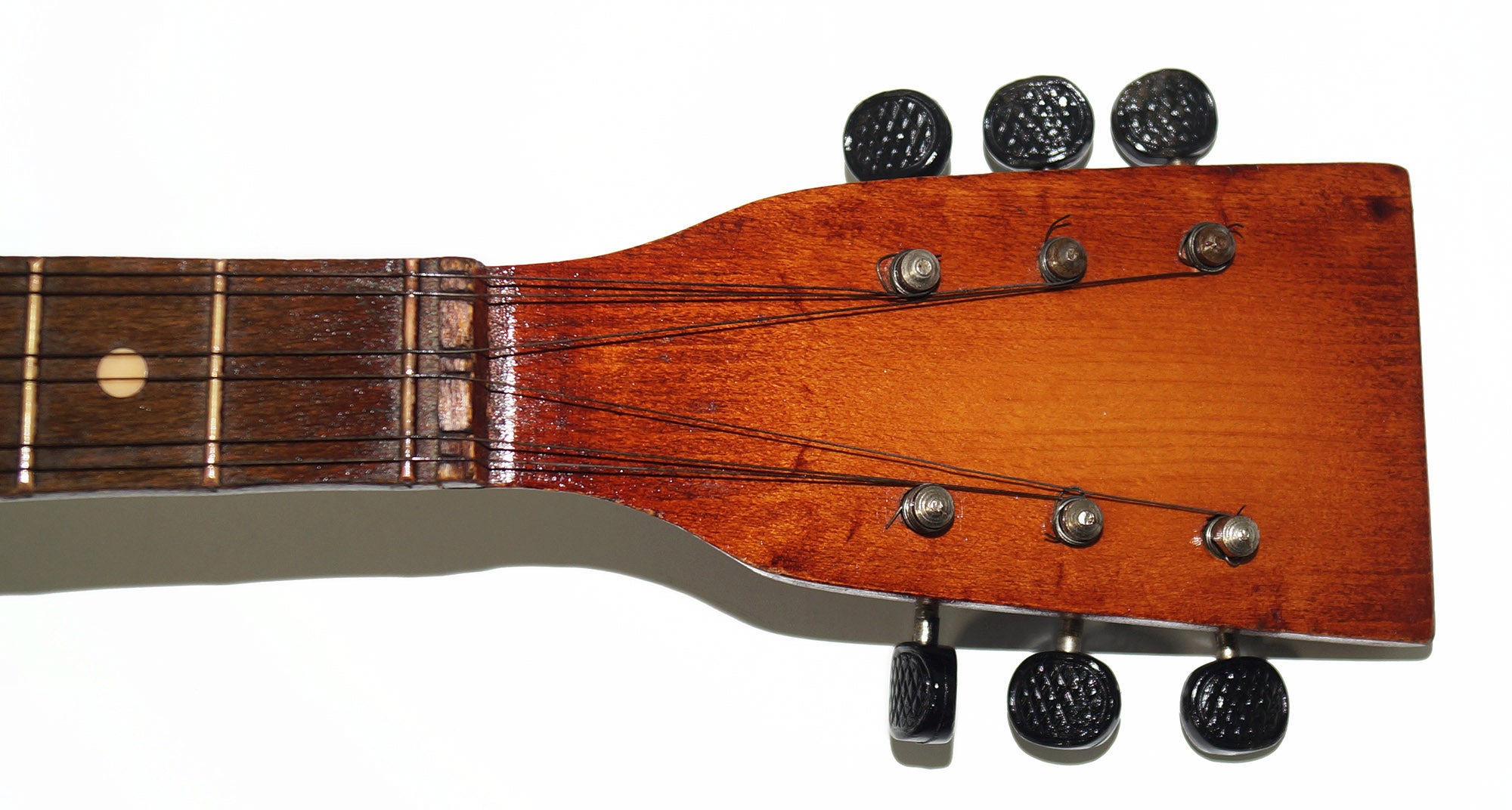 Vintage Antique Balalaika 6 Strings, Natural Wood, Old Luxury Musical Instrument 2078
