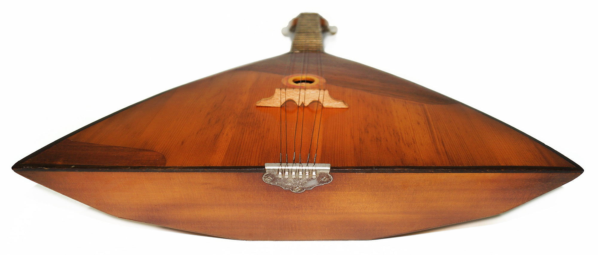 Antique Original Balalaika, 6 Strings, 16 Frets Natural Wood, Luxury Folk Musical Instrument 2081